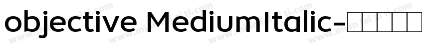 objective MediumItalic字体转换